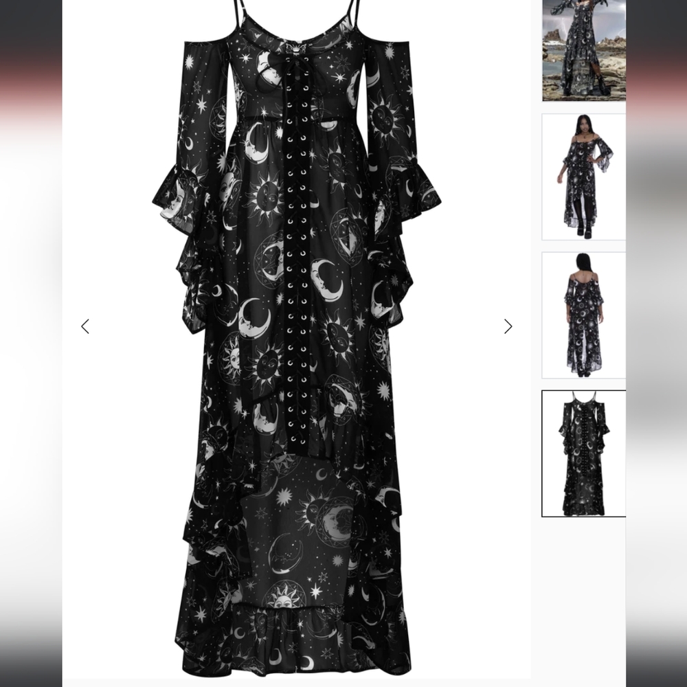 Killstar astral light maxi dress 3X (16)